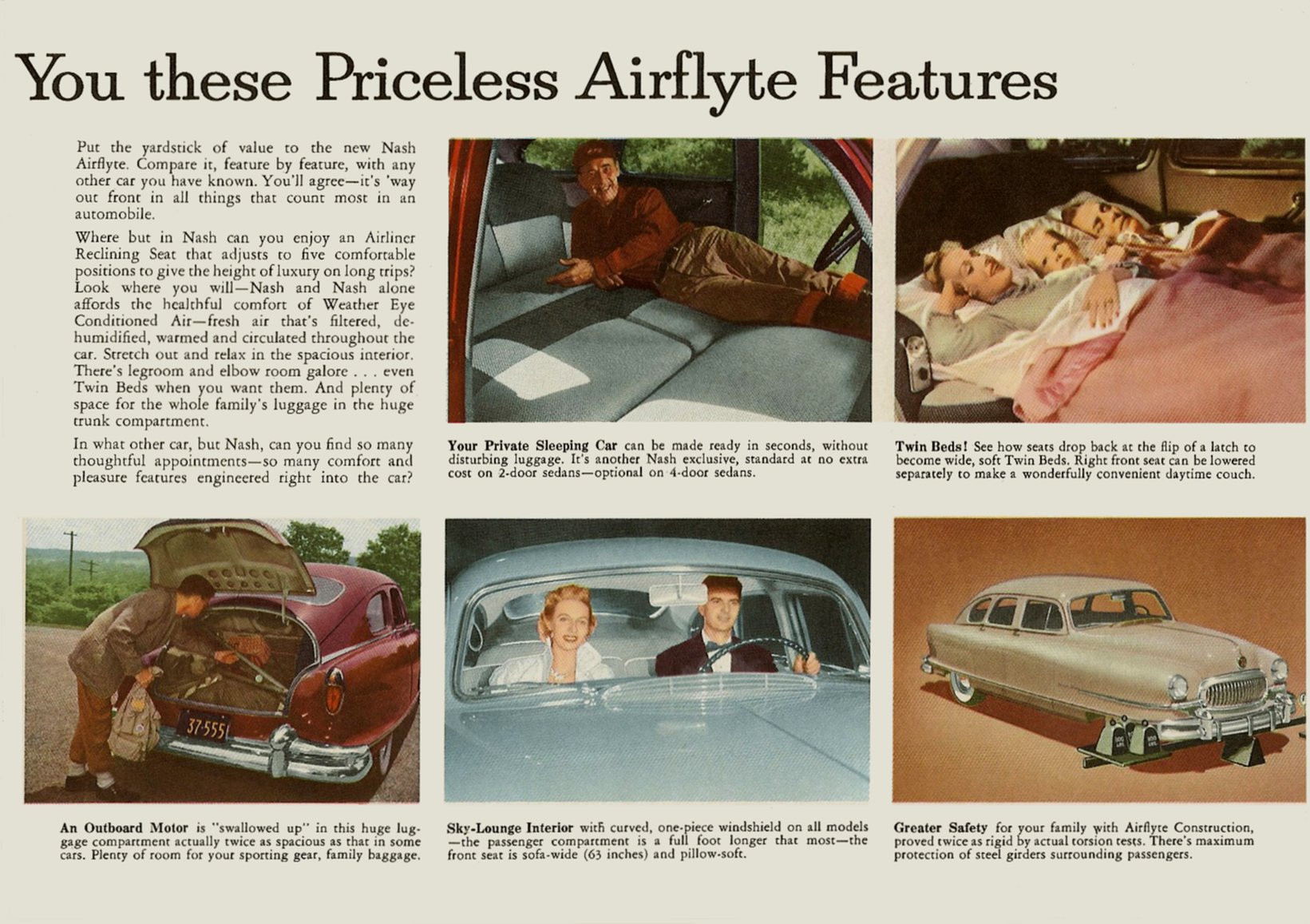 1951 Nash Airflyte Brochure Page 14